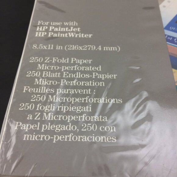 HP 51630P CX JetSeries Z-Fold Paper Package Sealed Hewlett Packard PaintJet - Picture 2 of 5